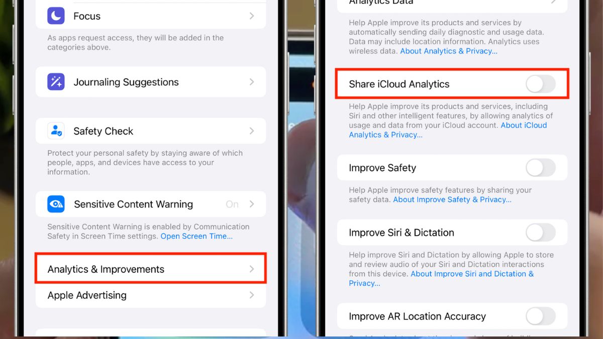 Turn Off iPhone Analytics That Apple Collects About You