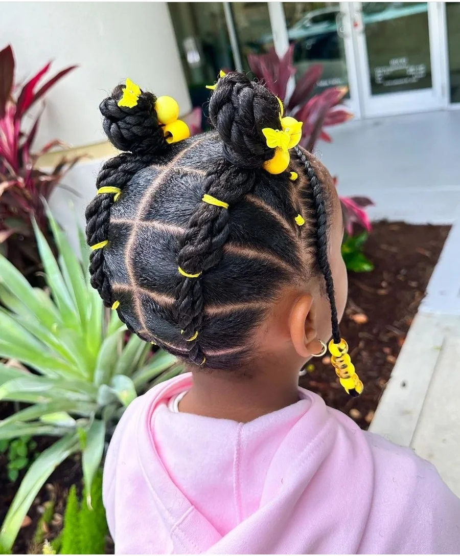 Twisted Crown Bun Style