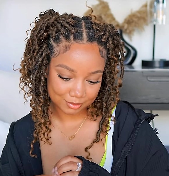 Twisted Curly Pigtails