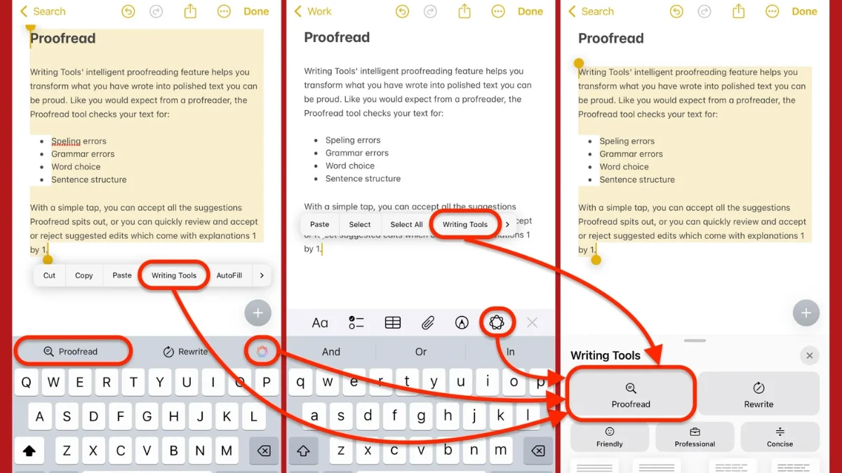 Use AI to Proofread and Rewrite Text