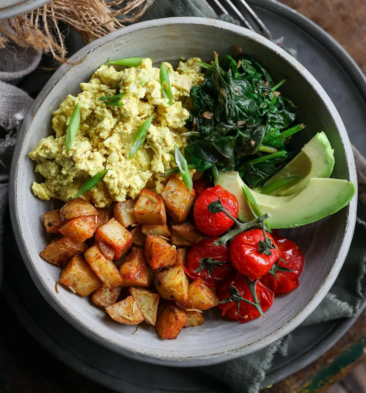 Vegetable and Egg Breakfast Bowl