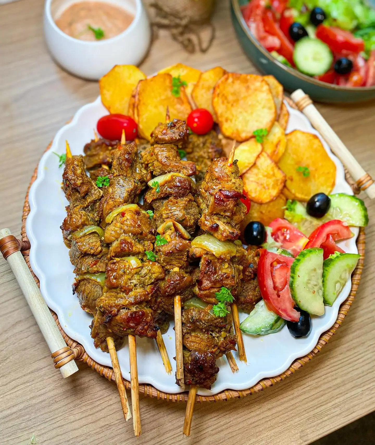  Venison and Vegetable Skewers