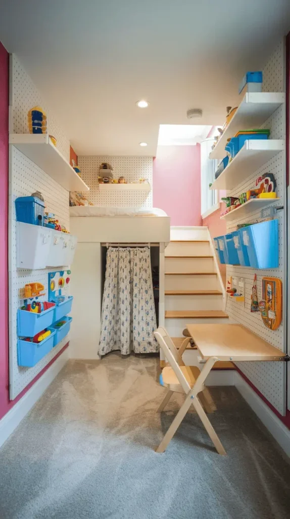 Vertical Pegboard Play Zone