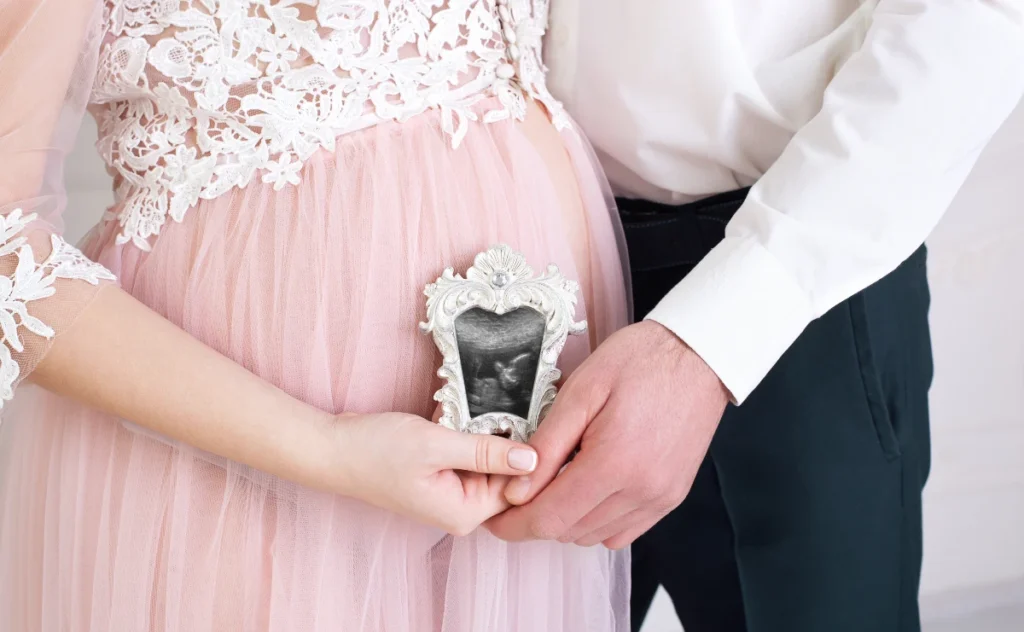 Vintage Frame Ultrasound Couple