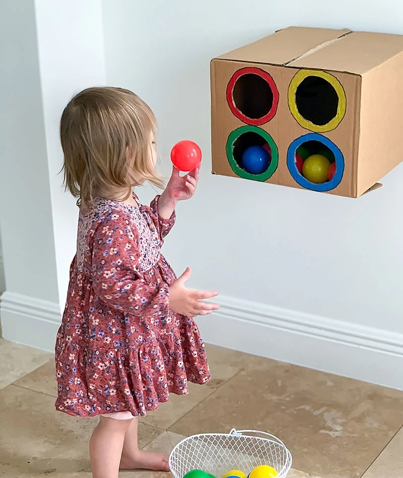 Wall-Mounted Ball Drop Box