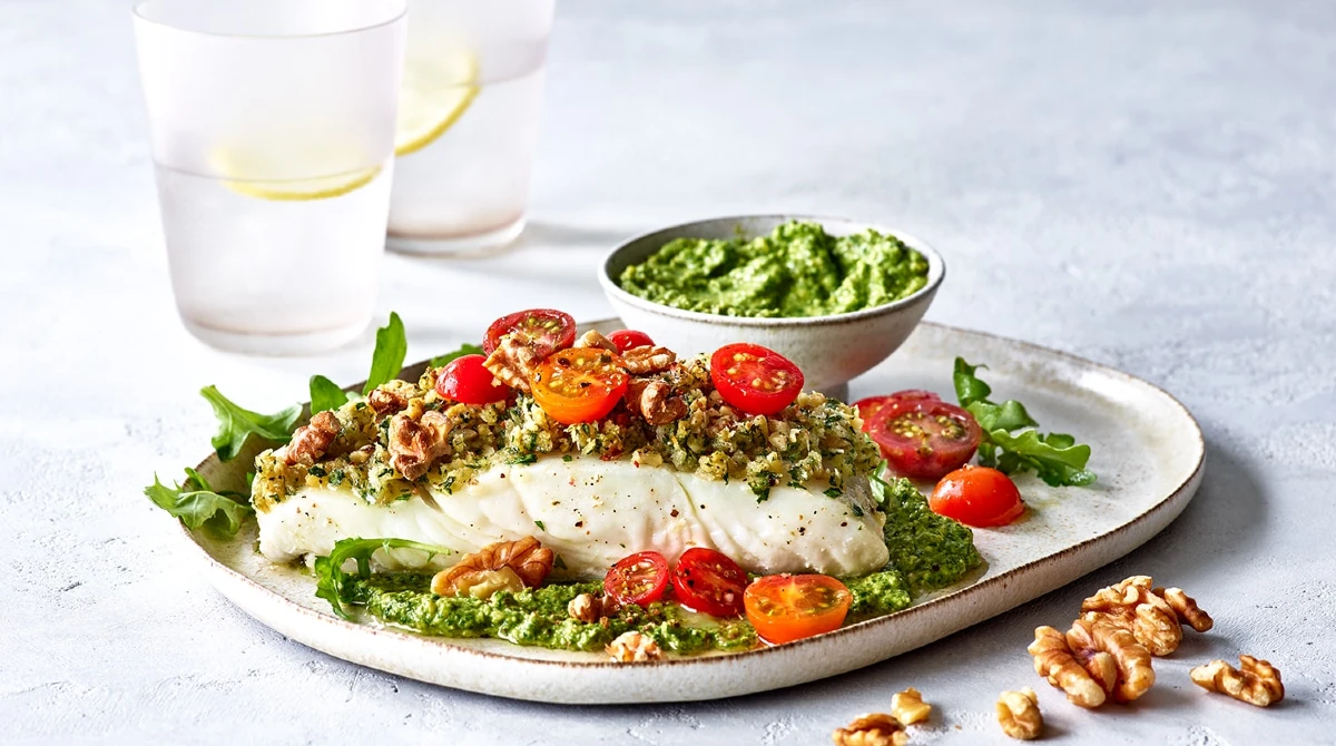 Walnut Crusted White Fish