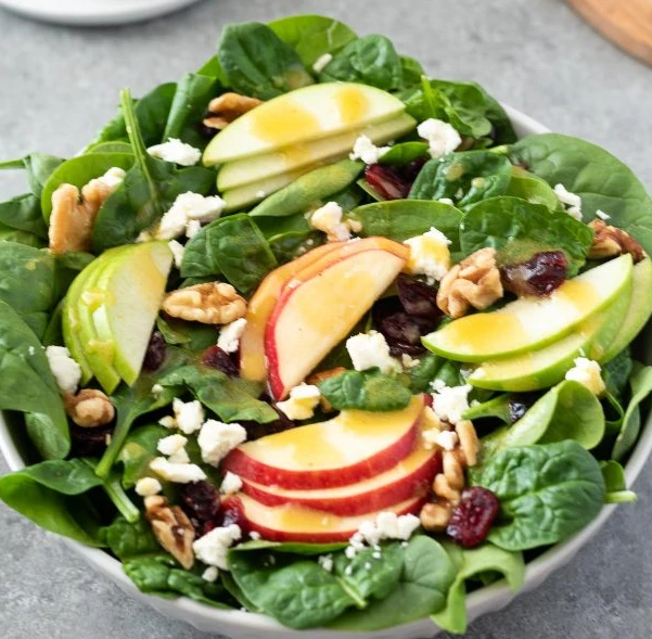 Walnut and Cranberry Spinach Salad