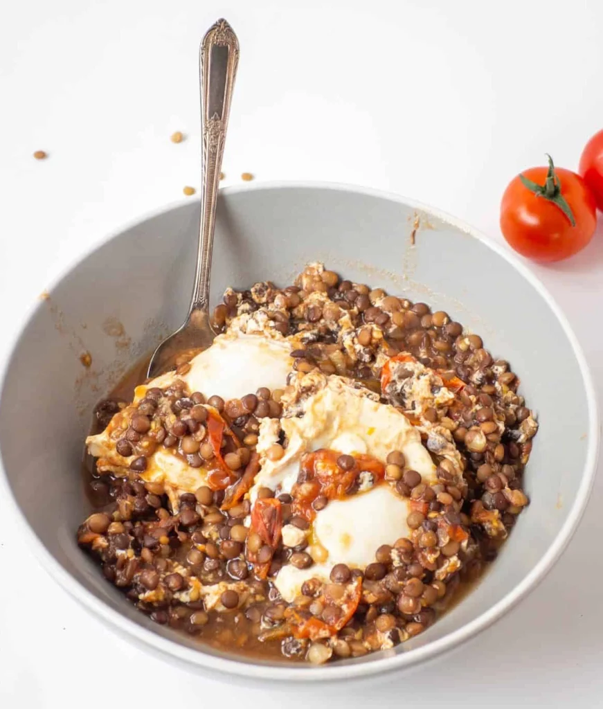 Warm Lentil Breakfast Bowl