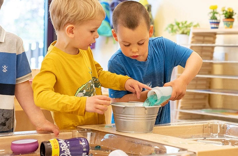 Water Play with Pouring Fun