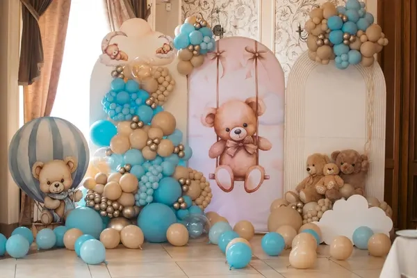 We Can Barely Wait Teddy Balloon Corner