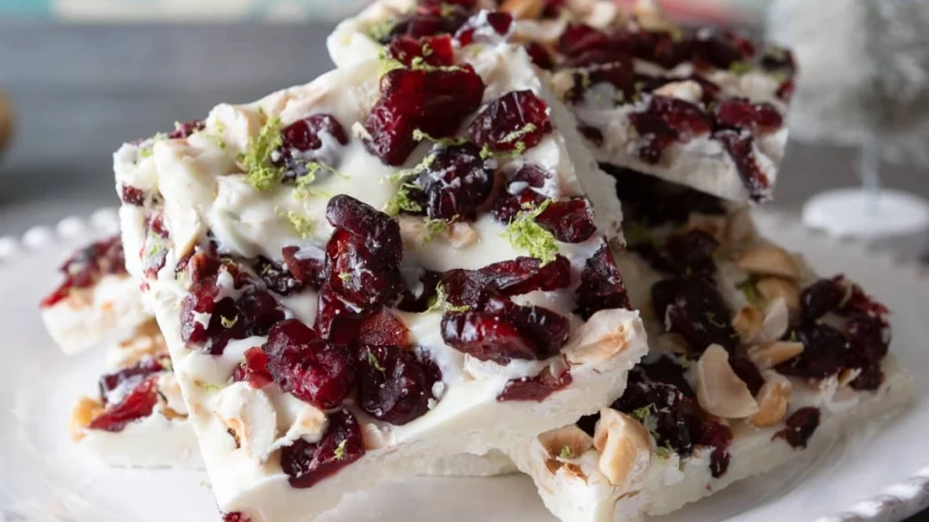 White Chocolate Raspberry Bark
