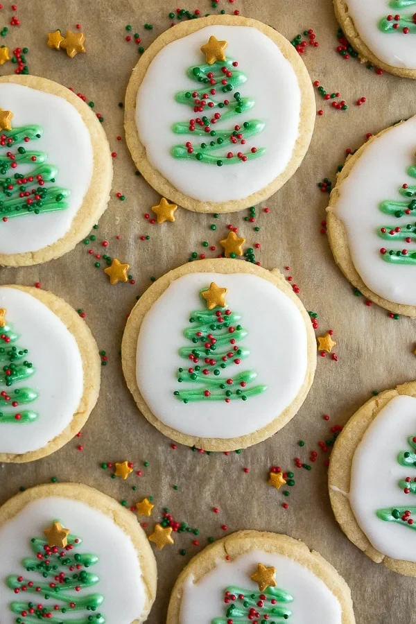 White Christmas Sugar Cookies