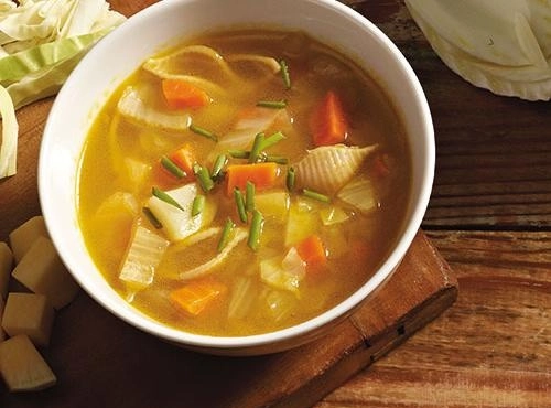 Winter Vegetable Potage with Pasta