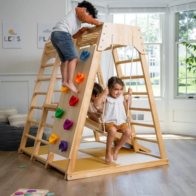 Wooden Indoor Climbing Frame