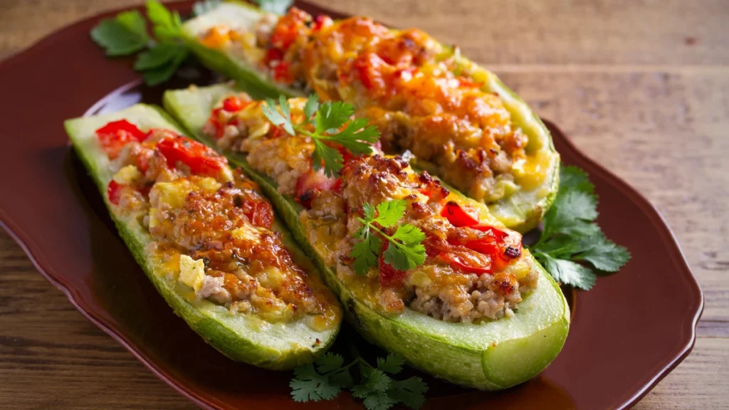 Zucchini Beef Boats