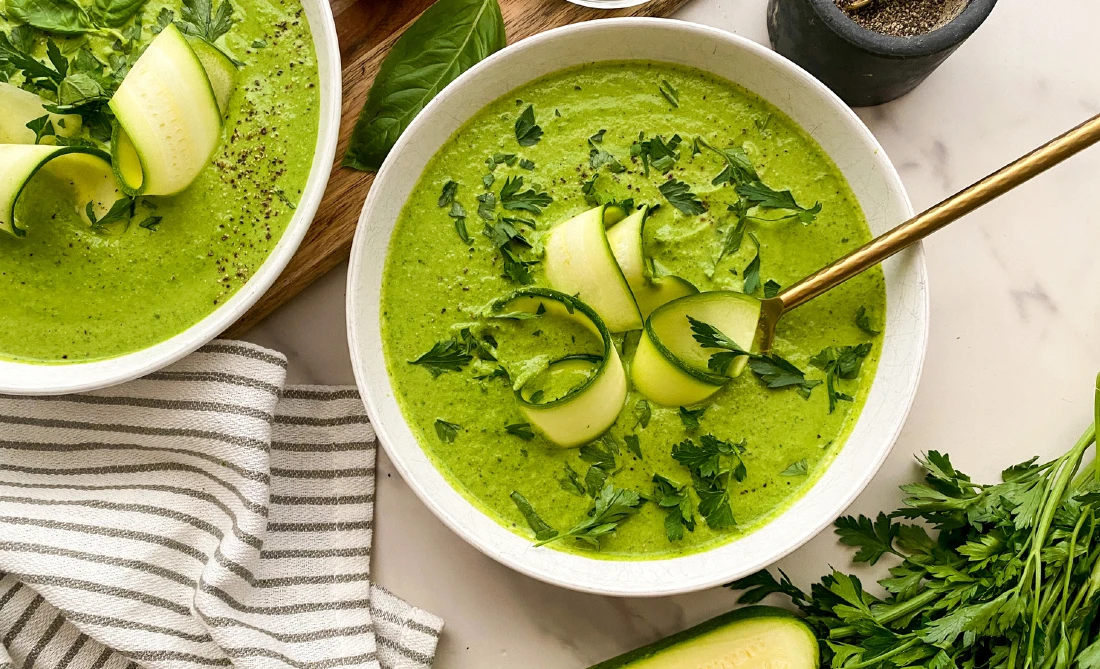 Zucchini Green Goddess Soup