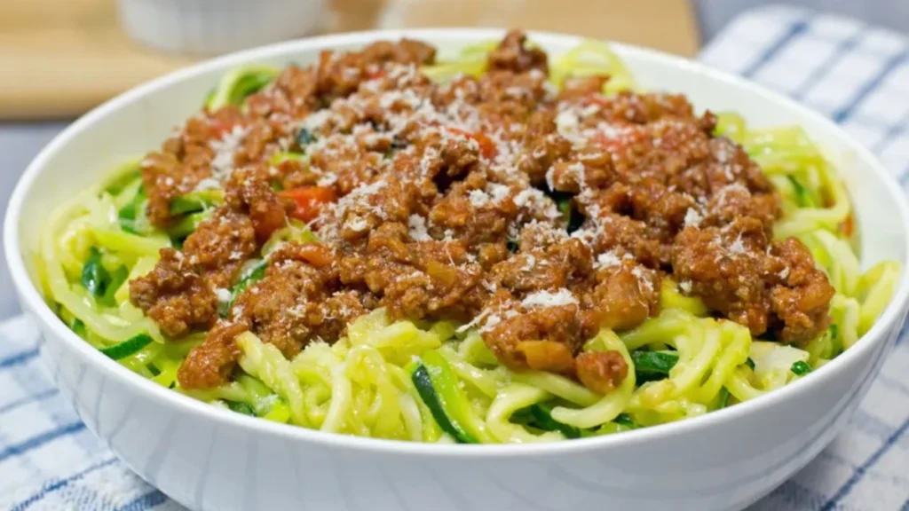 Zucchini Noodle Bolognese