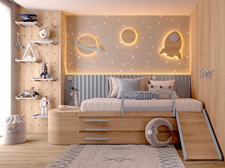 Space-Themed Adventure Bedroom