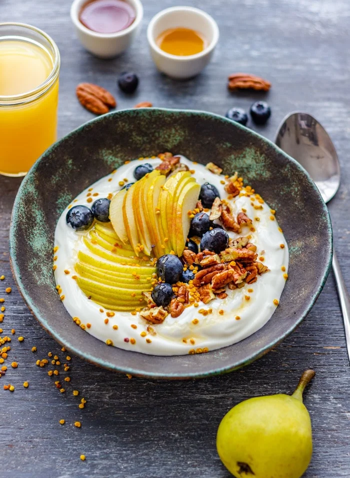 Greek Yogurt and Walnut Bowl