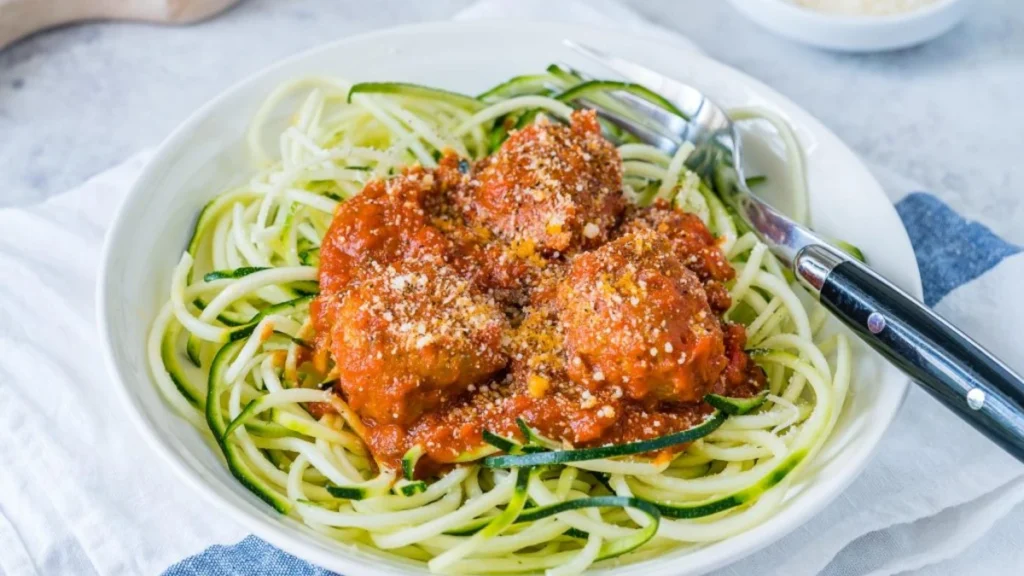 turkey Meatballs and Zucchini Noodles